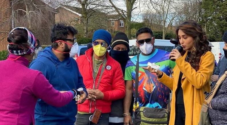 Jeet-Mimi during shooting